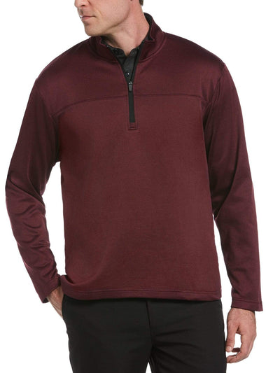 Mens 1/4 Zip Pullover-Jackets-Black Fig Heather-L-Callaway