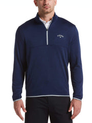 Mens 1/4 Zip Waffle Pullover-Jackets-Peacoat Heather-M-Callaway Apparel