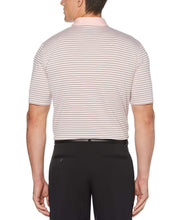 Mens Refined 3-Color Yarn-Dyed Stripe Golf Polo Polos