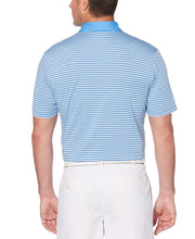 Mens Refined 3-Color Yarn-Dyed Stripe Golf Polo Polos