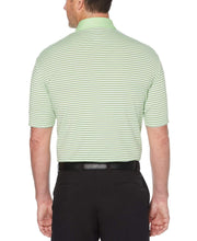 Mens Refined 3-Color Yarn-Dyed Stripe Golf Polo Polos