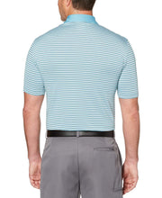 Mens Refined 3-Color Yarn-Dyed Stripe Golf Polo Polos