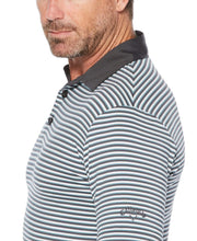 Mens 3-Color Stripe Golf Polo Polos