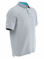 Mens Allover Chevron Print Golf Polo-Polos-Callaway