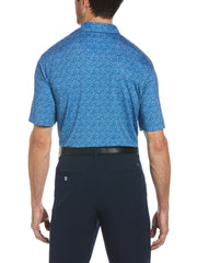 Mens Allover Geometric Printed Polo-Polos-Callaway