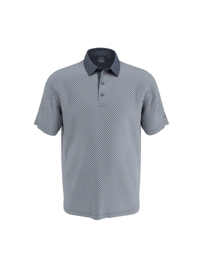 Mens Allover Novelty Print Swing Tech Polo-Polos-Flint Stone/Blue Fog-S-Callaway Apparel