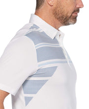 Mens Assymetrical Chest Print Polo Polos