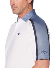 Mens Birdseye Block Raglan Polo with Chevron Polos