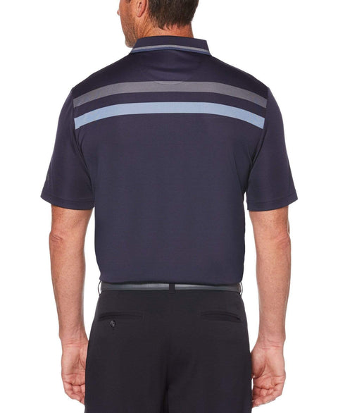 Mens Birdseye Chest Stripe Polo Polos