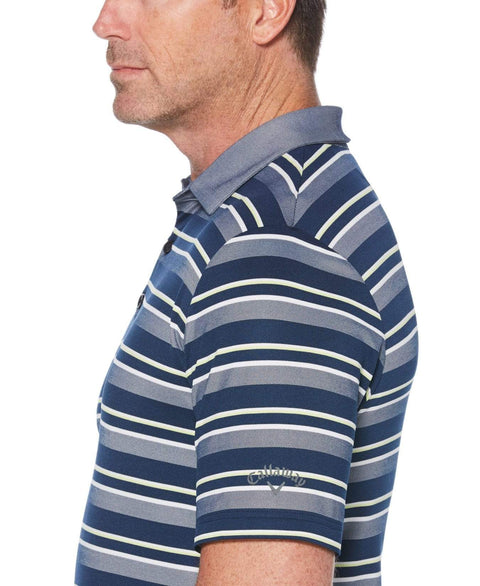 Mens Birdseye Stripe Polo Polos