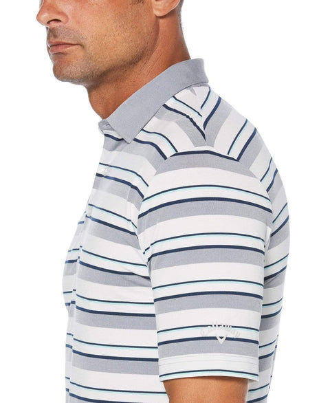 Mens Birdseye Stripe Polo Polos