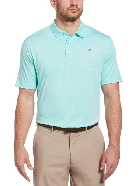 Mens Broken Stripe Polo Polos Aruba Blue / L