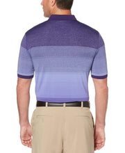 Mens COOLING ENGINEERED SPACE DYE STRIPE POLO Polos