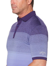 Mens COOLING ENGINEERED SPACE DYE STRIPE POLO Polos