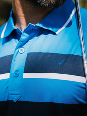 Mens Callaway X Chest Block Polo-Polos-Callaway Apparel