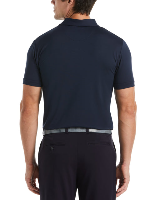 Engineered Active Textured Print Golf Polo (Navy Blazer) 