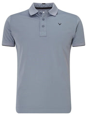 Mens Callaway X Solid Contrast Rib Polo-Polos-Callaway Apparel