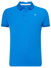 Mens Callaway X Solid Contrast Rib Polo-Polos-Callaway Apparel