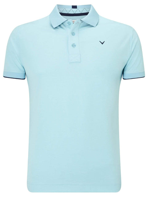 Mens Callaway X Solid Contrast Rib Polo-Polos-Callaway Apparel