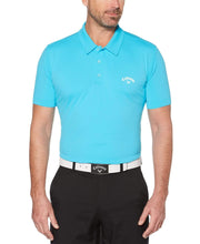 Mens Callaway X Solid Seemless Polo Polos Blue River / M