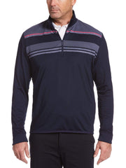 Mens Chest Block 1/4 Zip Shirt-Jackets-Peacoat-S-Callaway Apparel