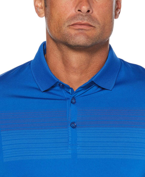 Mens Chest Print Polo Polos