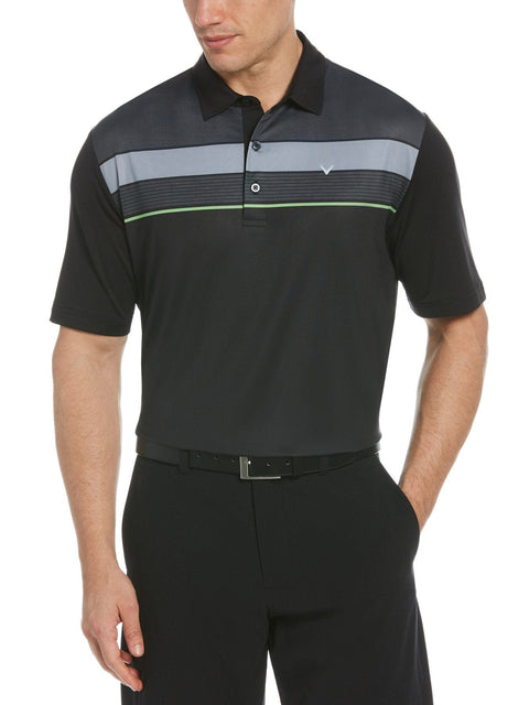 Mens Chest Striped Polo-Polos-Caviar-M-Callaway