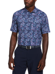 Confetti Print Golf Polo (Peacoat) 