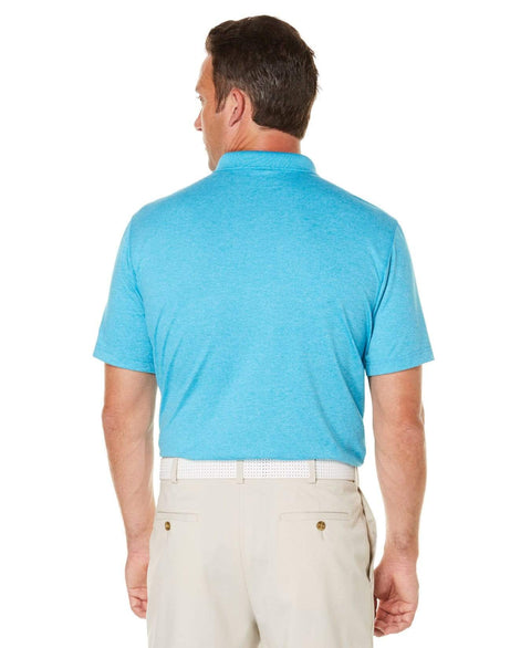 Mens Cooling Heathered Polo Polos