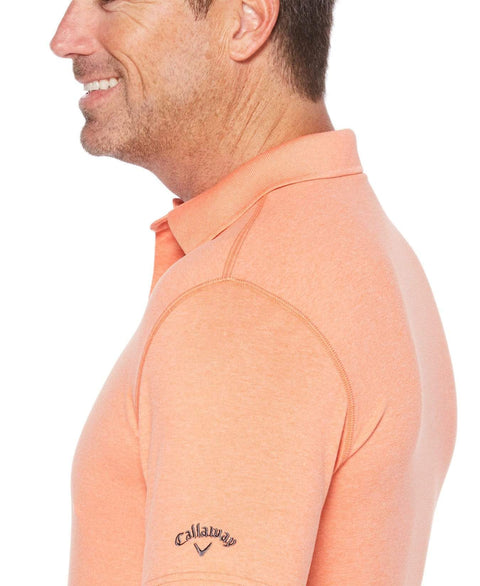 Mens Cooling Heathered Polo Polos