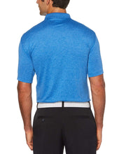 Mens Cooling Heathered Polo with Chevron Polos