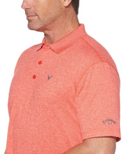 Mens Cooling Heathered Polo with Chevron Polos