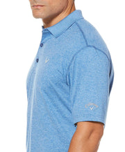 Mens Cooling Heathered Polo with Chevron Polos