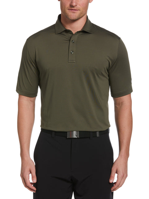 Mens Cooling Micro Hex Polo (Black Lichen) 