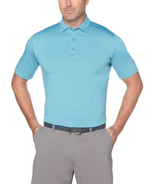 Mens Cooling Micro Hex Polo Polos Delphinium Blue / M