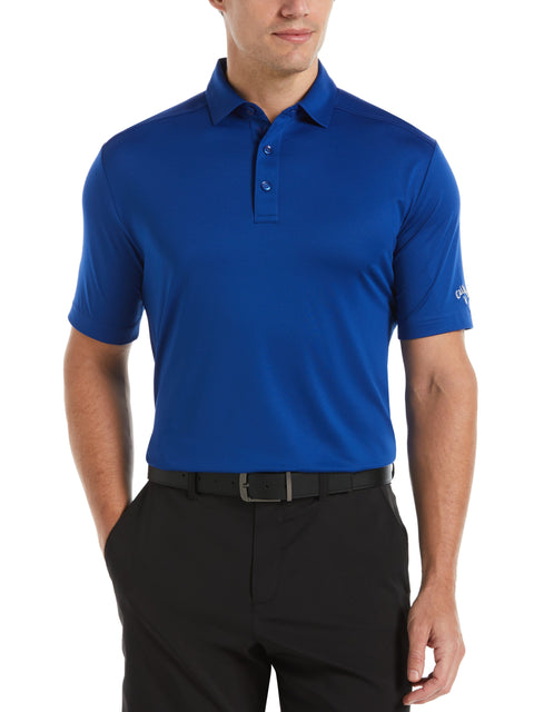 Mens Cooling Micro Hex Polo (Mazarine Blue) 