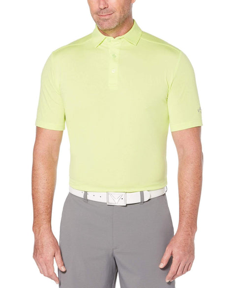 Mens Cooling Micro Hex Polo Polos Sharp Green / M