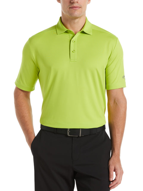 Mens Cooling Micro Hex Polo (Surreal Green) 