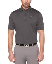 Mens Cooling Micro Hex Polo With Chevron Polos Asphalt / XL