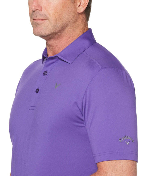 Mens Cooling Micro Hex Polo With Chevron Polos