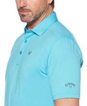 Mens Cooling Micro Hex Polo With Chevron Polos