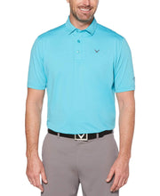 Mens Cooling Micro Hex Polo With Chevron Polos Marina / XXL