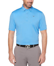 Mens Cooling Micro Hex Polo With Chevron Polos Scuba Blue / S