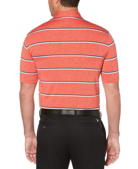 Mens Cooling Roadmap Stripe Polo with Chevron Polos