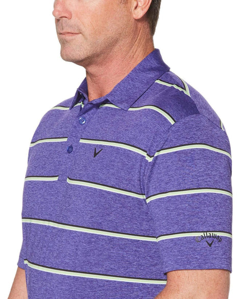 Mens Cooling Roadmap Stripe Polo with Chevron Polos