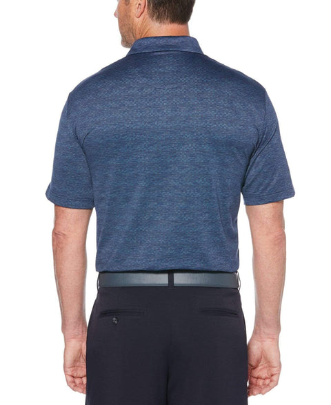 Mens Cooling Space Dye Jacquard Polo Polos