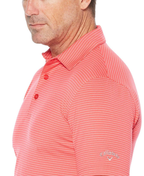 Mens Core Soft Micro-Striped Polo Polos