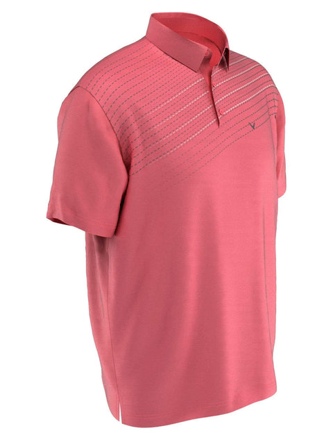 Mens Dashed Print Polo-Polos-Callaway