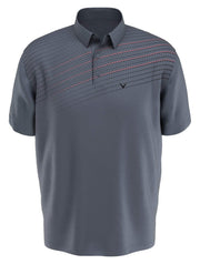 Mens Dashed Print Polo-Polos-Flint Stone-M-Callaway