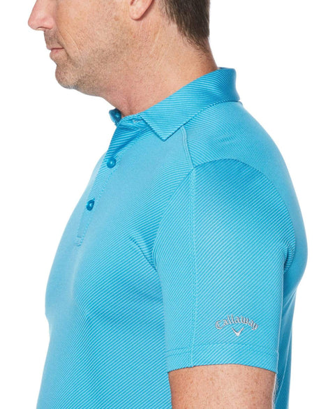 Mens Denim Jacquard Polo Polos